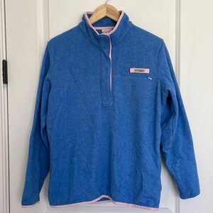 Columbia PFG Women’s Fleece Popover Blue/Pink L
